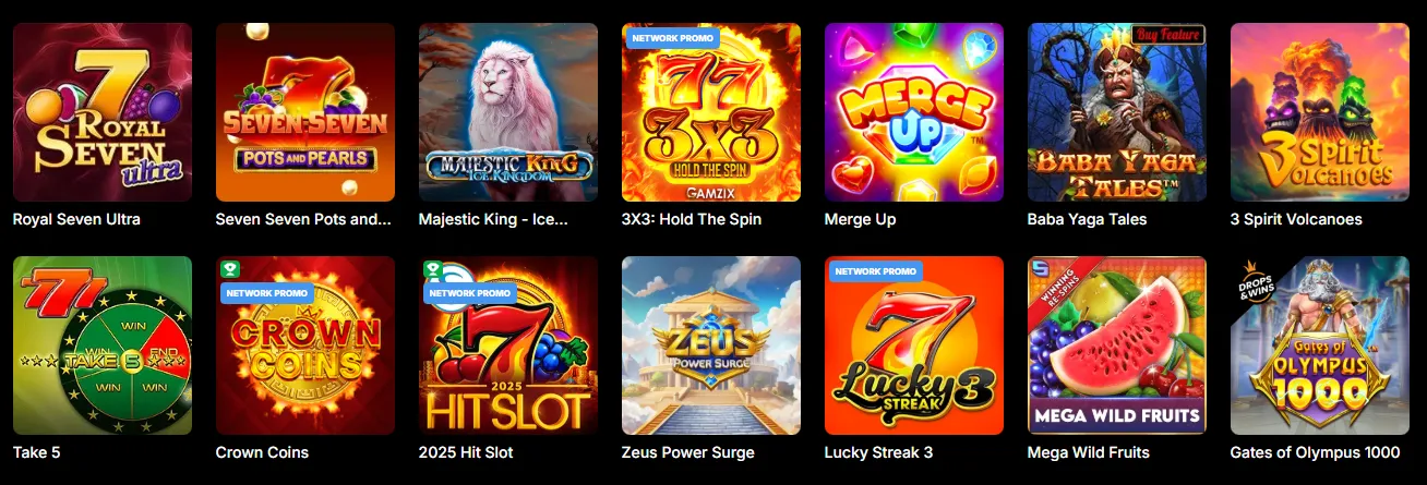 Automaty, gry stołowe i live casino w Vulkan Spiele